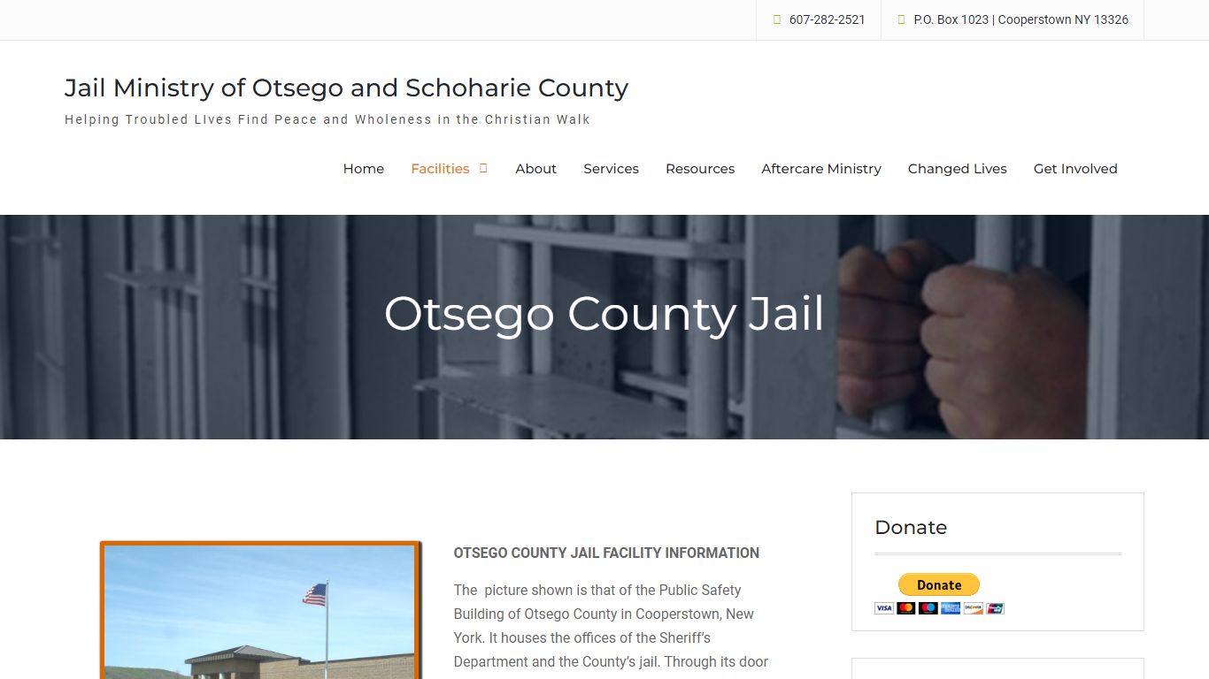 Otsego County Jail – Jail Ministry of Otsego and Schoharie County